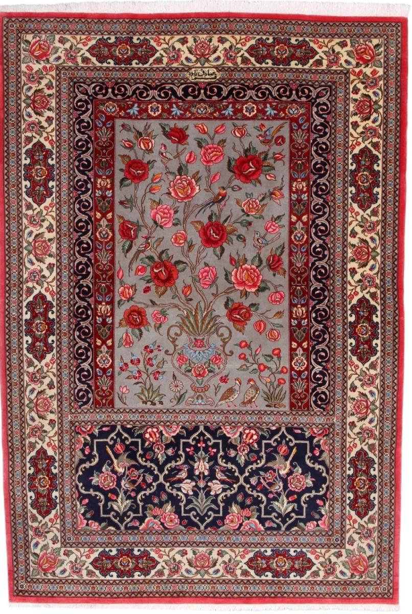 Tappeto persiano Qum 203x138 203x138, Tappeto persiano Annodato a mano