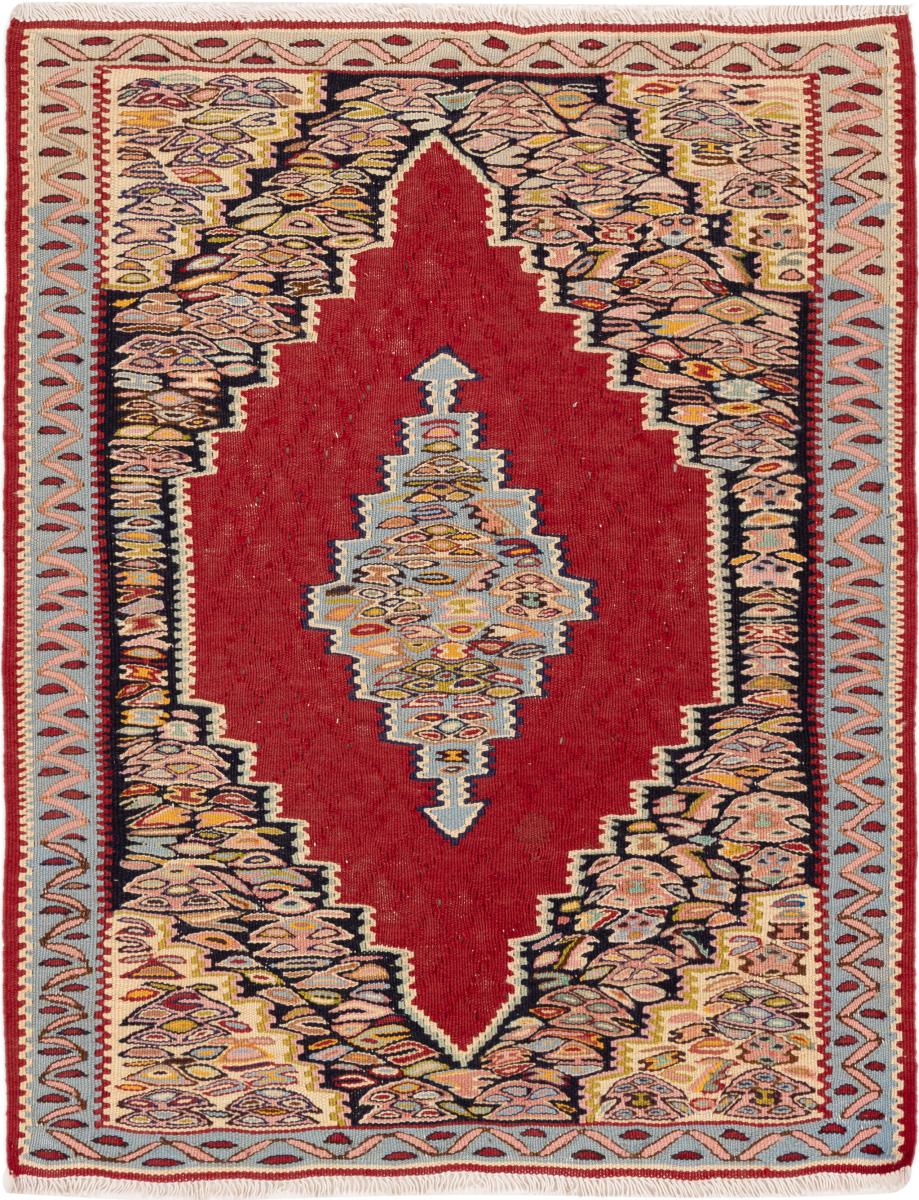 Tapete persa Kilim Senneh 93x74 93x74, Tapete persa Atado à mão