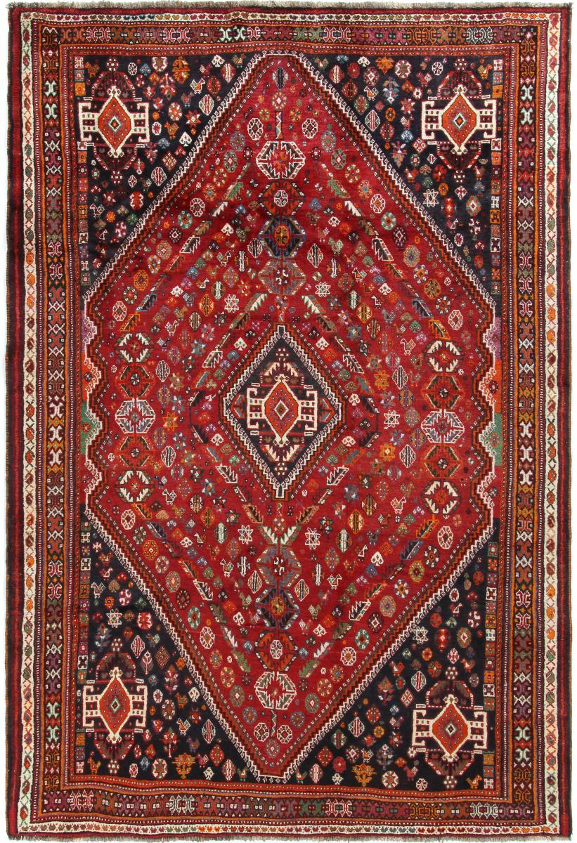 Tapis persan Shiraz 269x176 269x176, Tapis persan Noué à la main