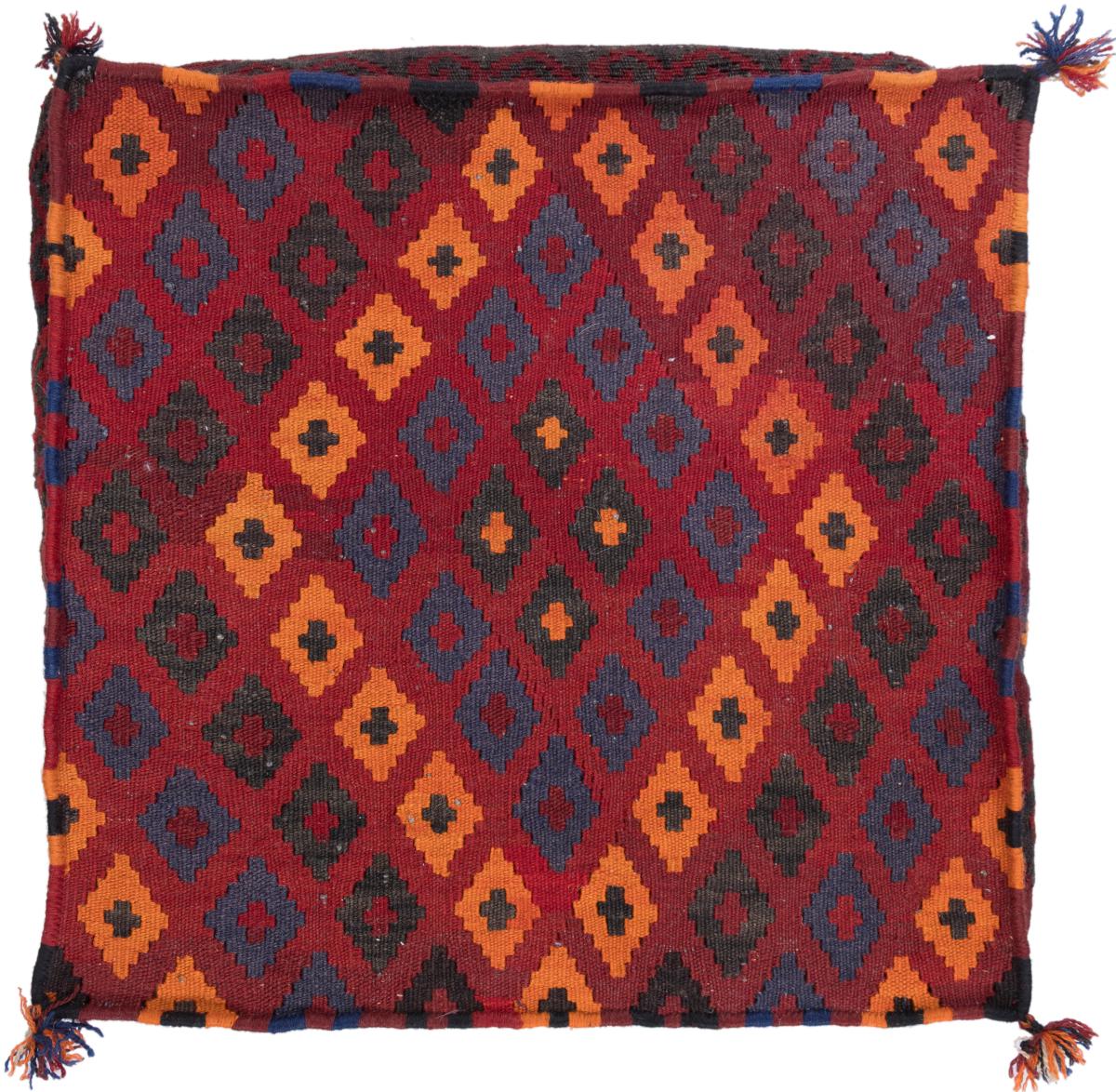Afghanischer Teppich Kelim Afghan Kissenbezug 60x60 60x60, Perserteppich Handgeknüpft