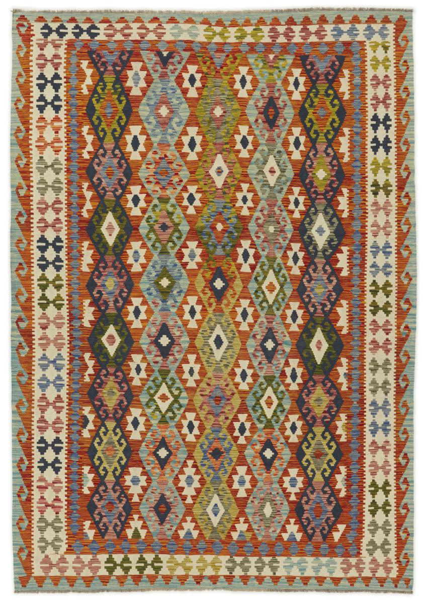 Afghanska mattan Kilim Afghan 305x211 305x211, Persisk matta handvävd 