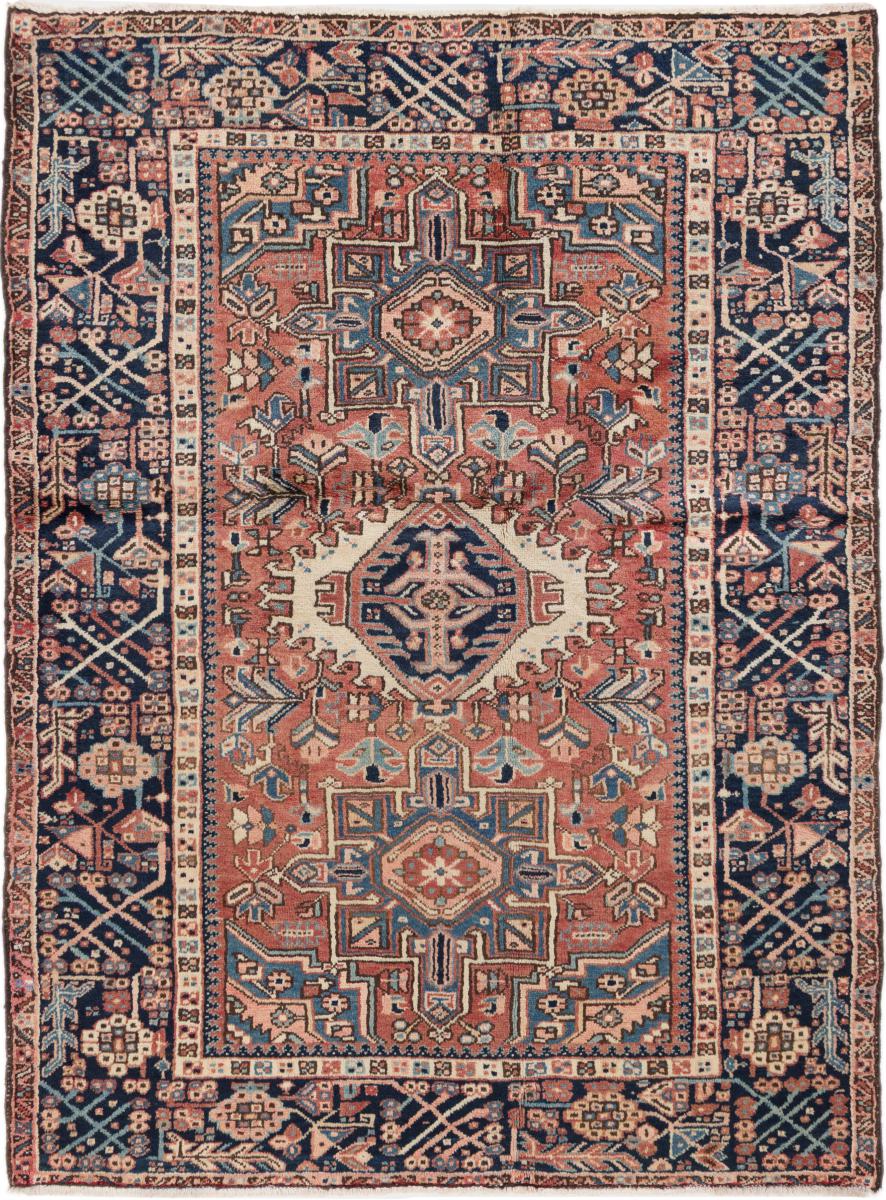 Tapis persan Gharadje 196x144 196x144, Tapis persan Noué à la main