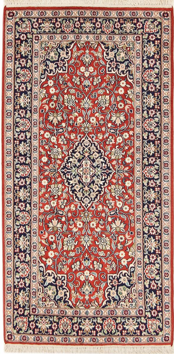 Tappeto indiano Cachemire di Seta 126x65 126x65, Tappeto persiano Annodato a mano