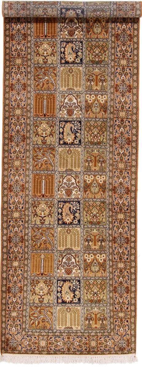 Indo rug Kashmir Pure Silke 291x84 291x84, Persian Rug Knotted by hand