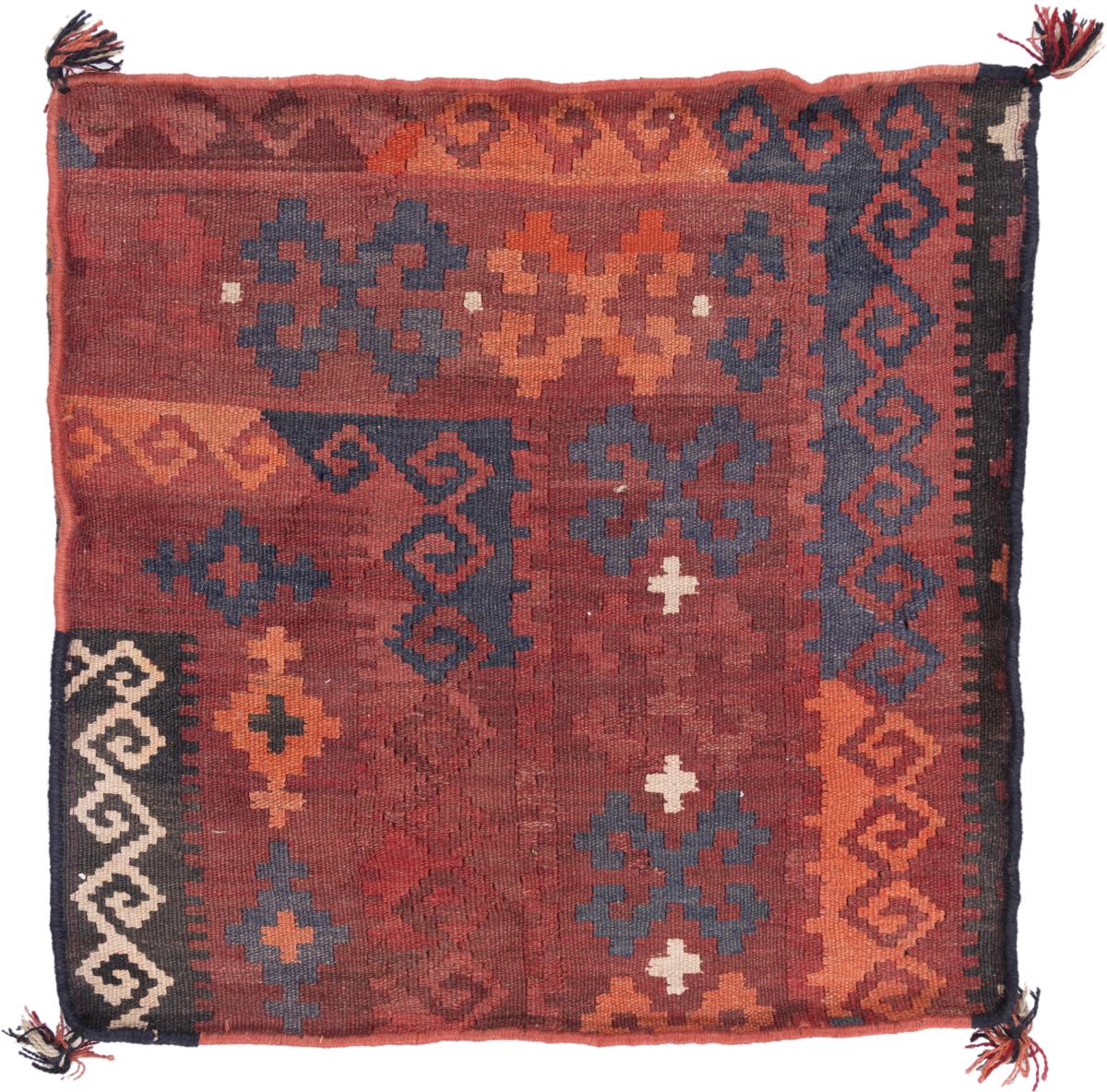 Afghan rug Kilim Afghan Cushion Cover 60x60 60x60, Persian Rug Knotted by hand