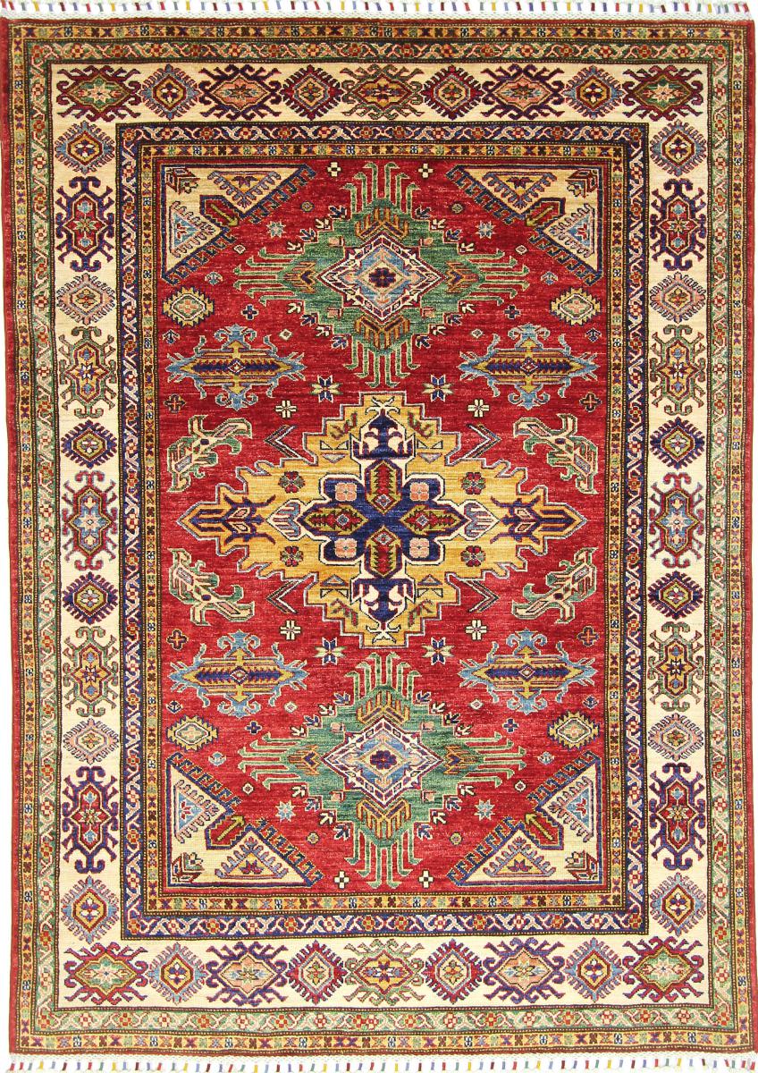 Tapis afghan Super Kazak 207x146 207x146, Tapis persan Noué à la main