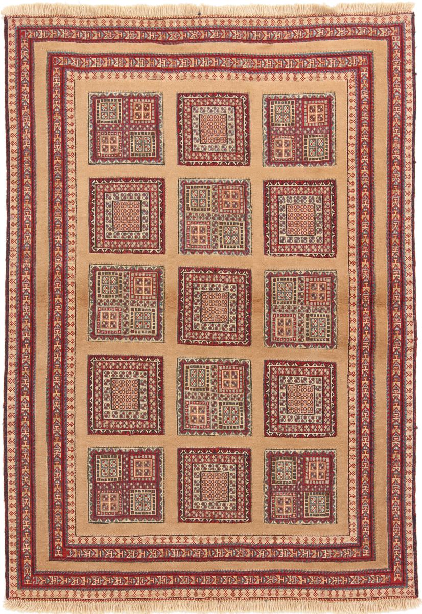 Tapete persa Kilim Soozani Nimbaft 166x118 166x118, Tapete persa Tecido à mão