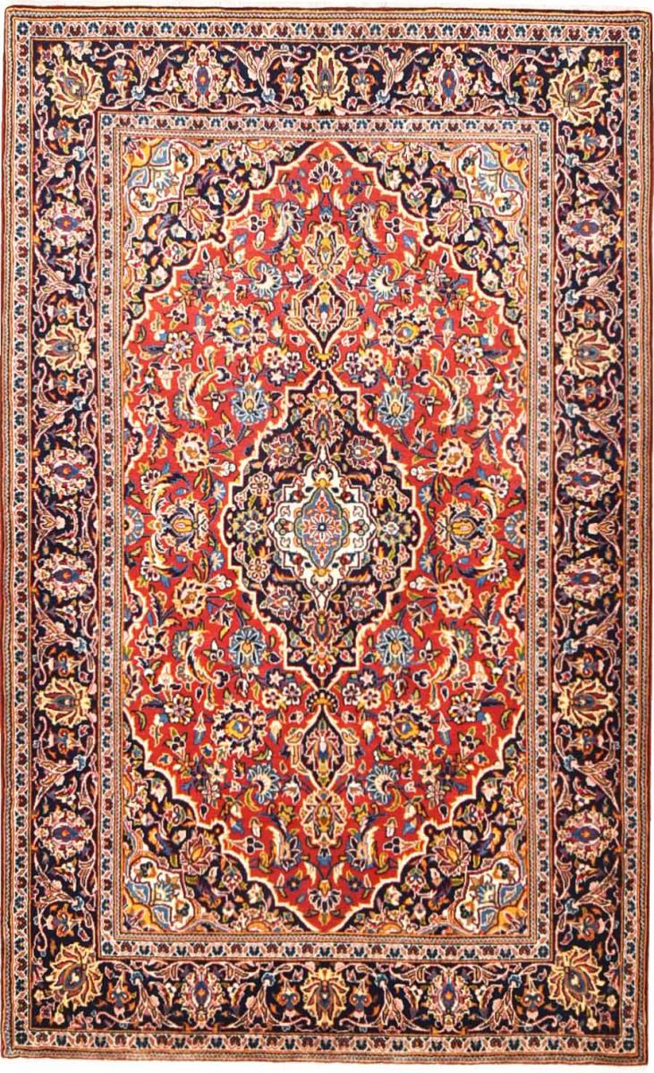 Persisk matta Keshan 212x130 212x130, Persisk matta Knuten för hand