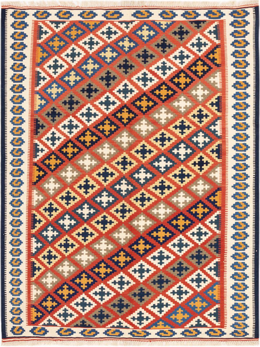 Tappeto persiano Kilim Fars Ghashghai 206x157 206x157, Tappeto persiano Tessuto a mano