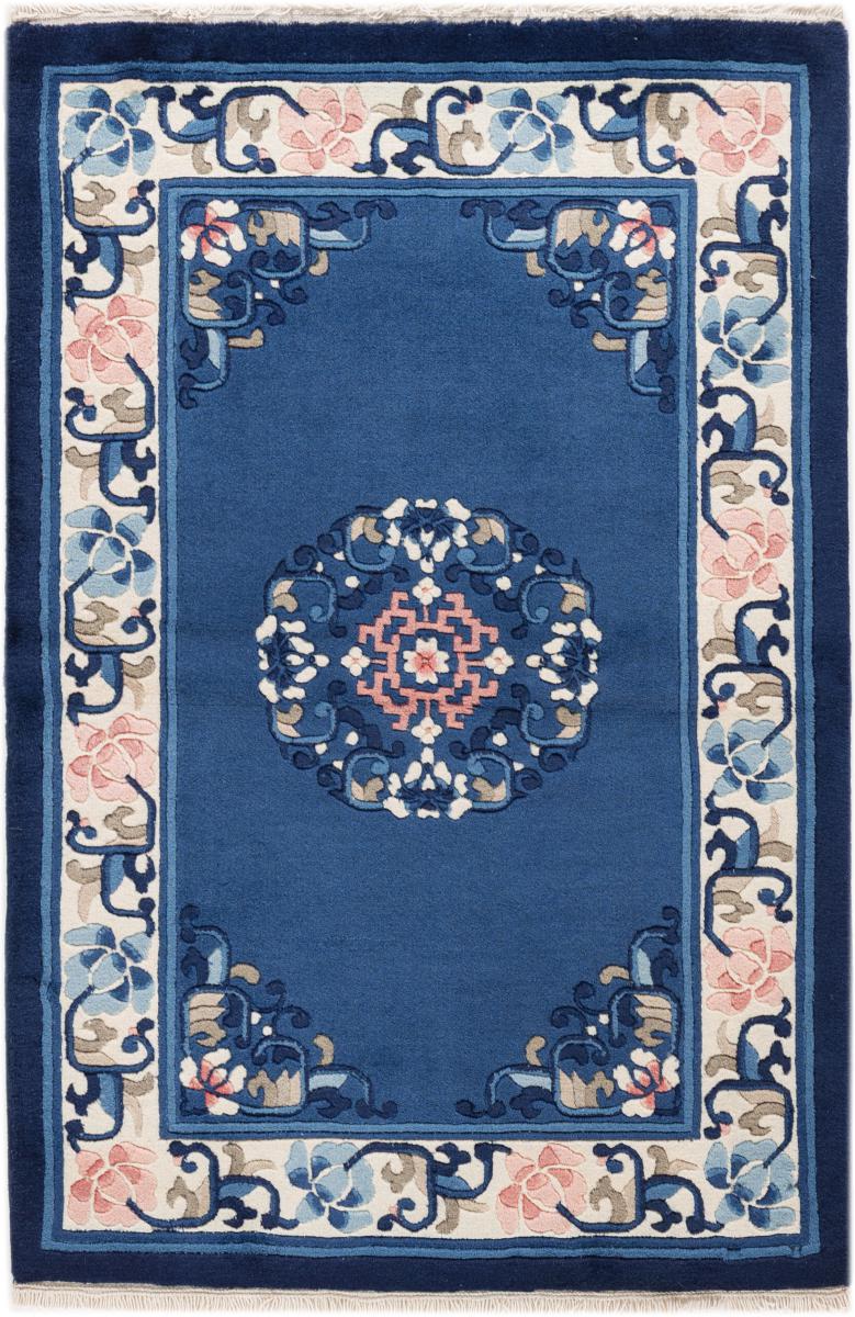 Kinesisk tæppe Kina Peking 91x61 91x61, Persisk tæppe Knyttet i hånden