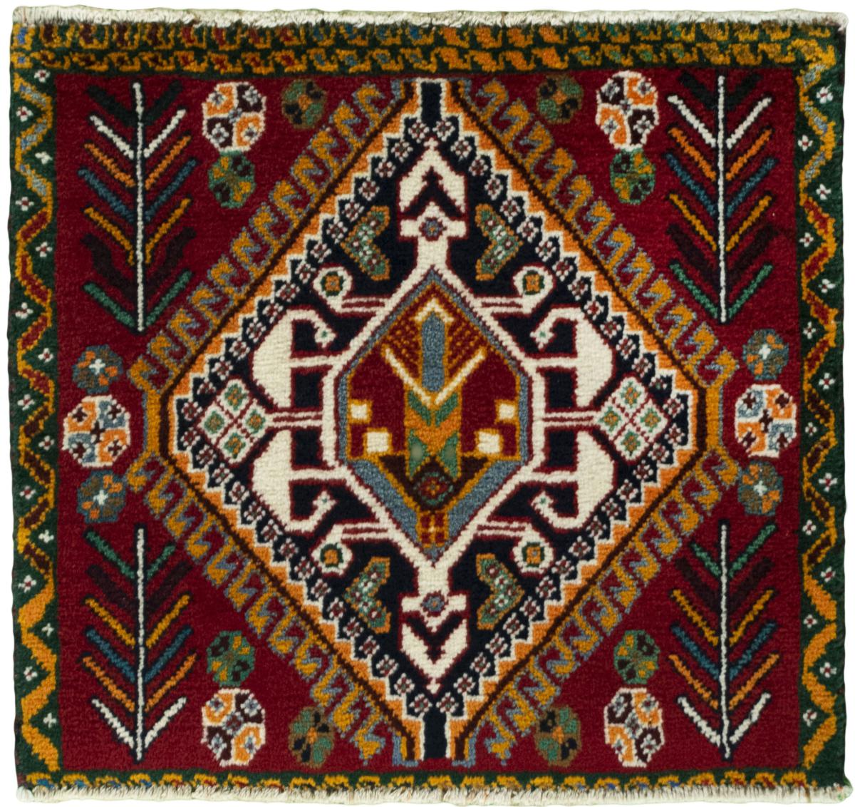 Tapis persan Shiraz 51x56 51x56, Tapis persan Noué à la main