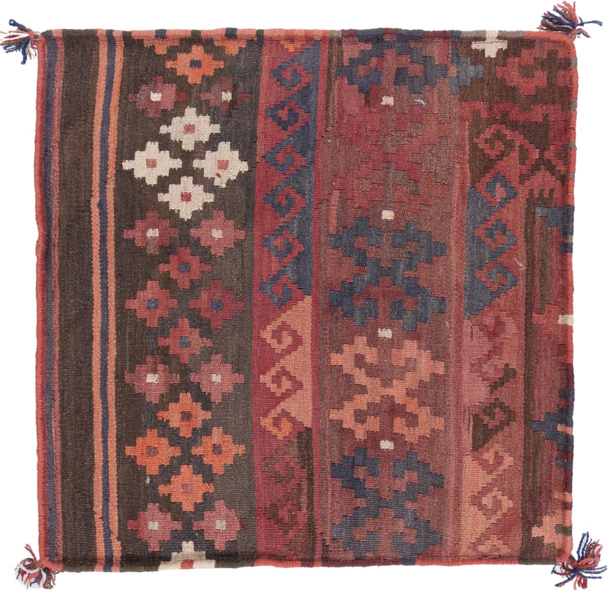 Afghan rug Kilim Afghan Cushion Cover 60x60 60x60, Persian Rug Knotted by hand