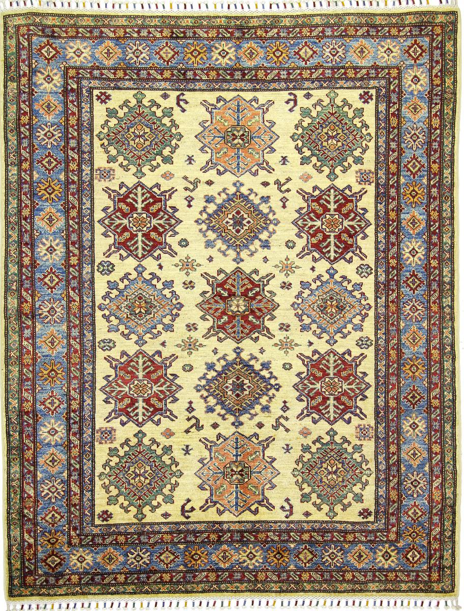 Tapis afghan Super Kazak 196x154 196x154, Tapis persan Noué à la main