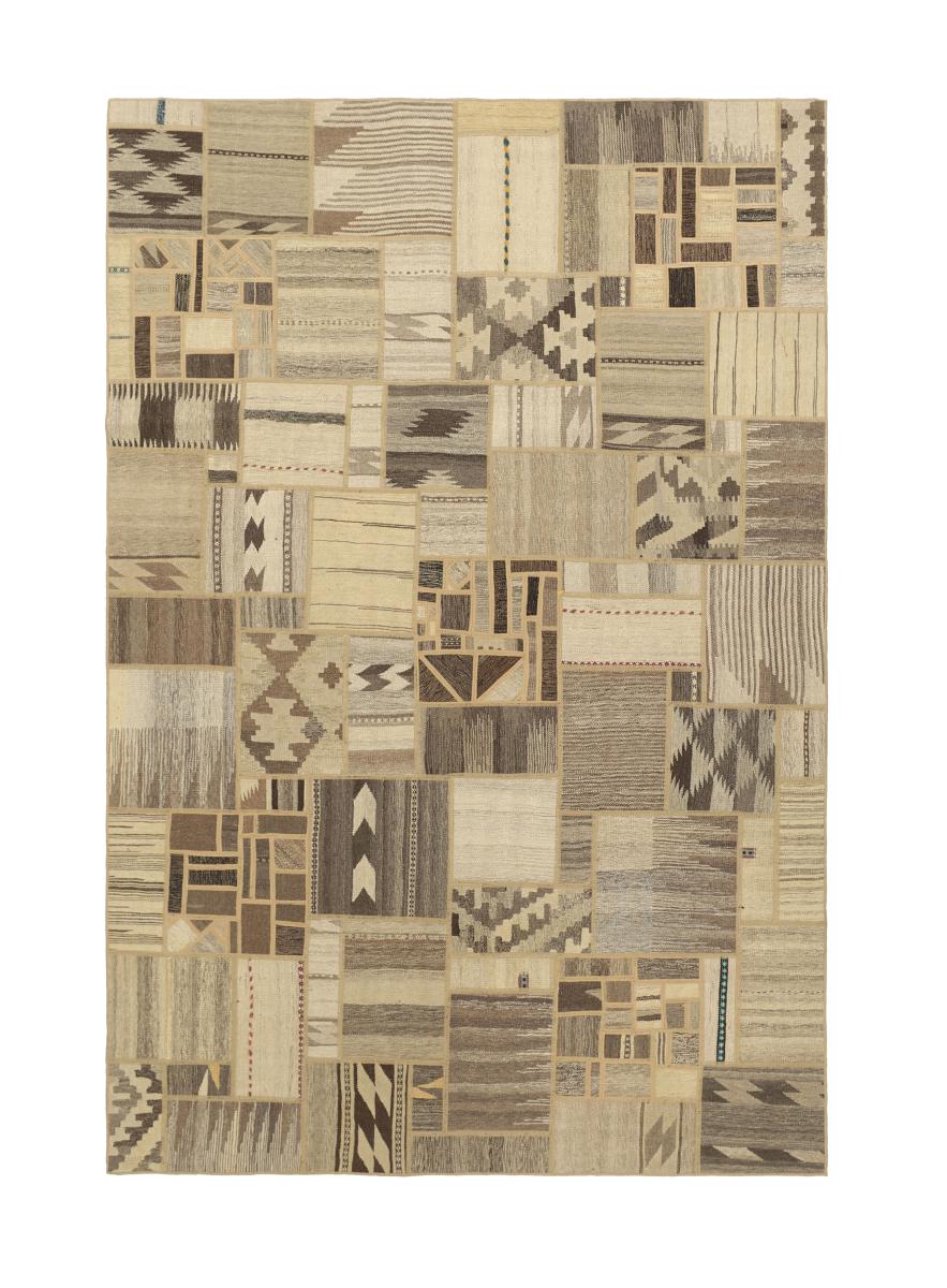 Persian Rug Kilim Patchwork 301x199 301x199, Persian Rug Woven by hand