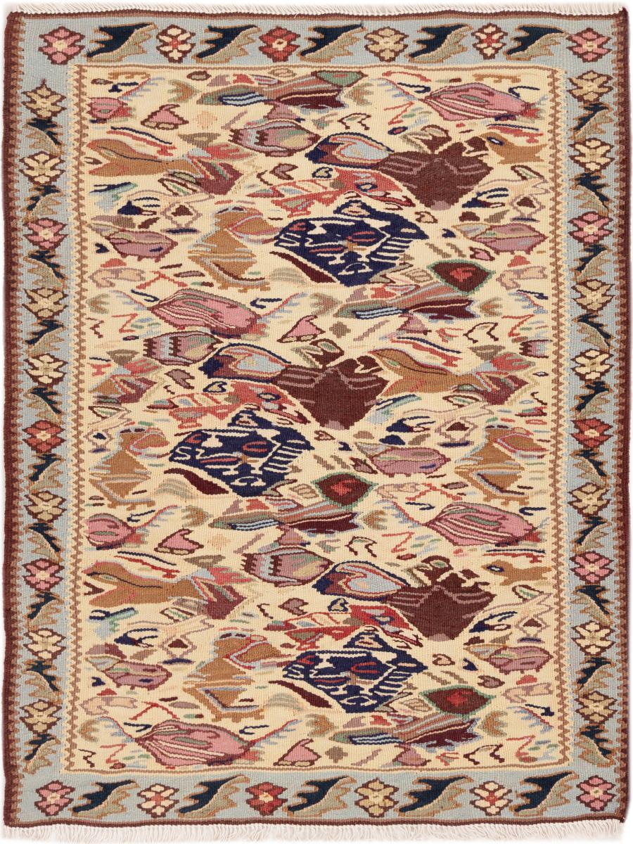 Tapete persa Kilim Senneh 82x62 82x62, Tapete persa Atado à mão