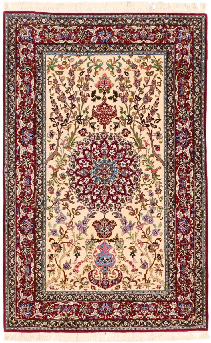 Tapete persa Isfahan Fio de Seda 176x109 176x109, Tapete persa Atado à mão