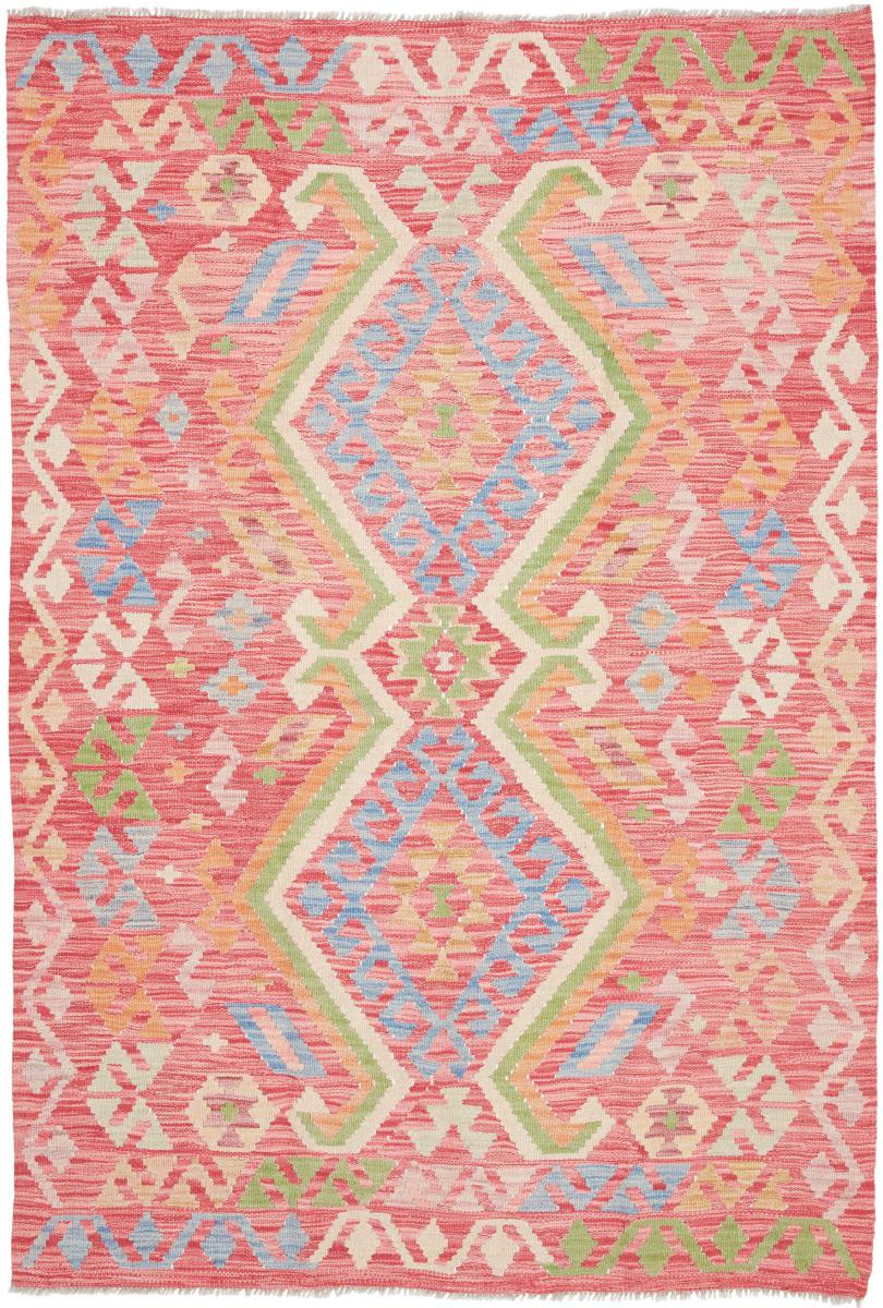 Αφγανικό χαλί Κιλίμ Afghan 186x127 186x127, Περσικό χαλί Οι κόμποι έγιναν με το χέρι