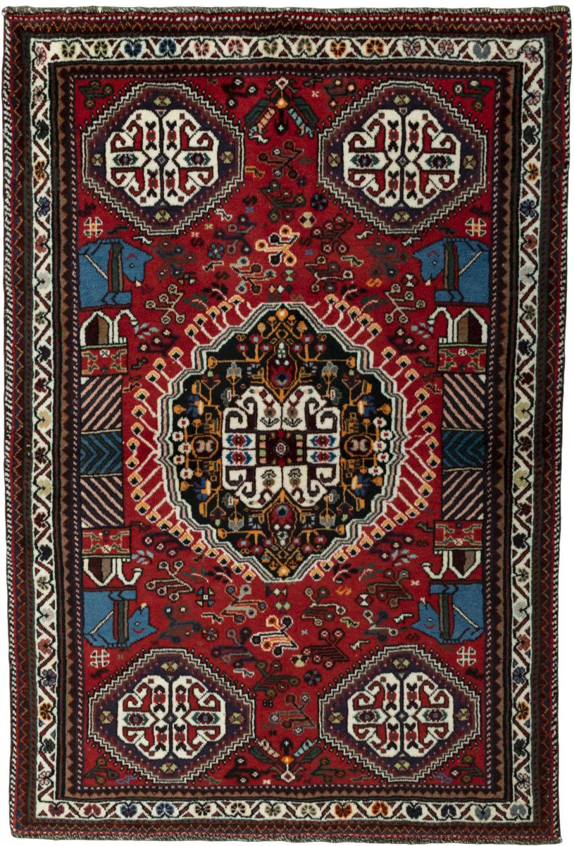Περσικό χαλί Shiraz 164x111 164x111, Περσικό χαλί Οι κόμποι έγιναν με το χέρι