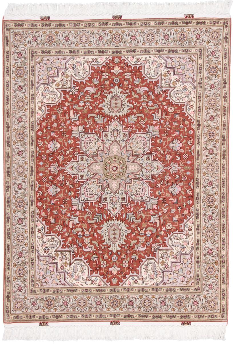 Tapis persan Tabriz 50Raj 206x156 206x156, Tapis persan Noué à la main