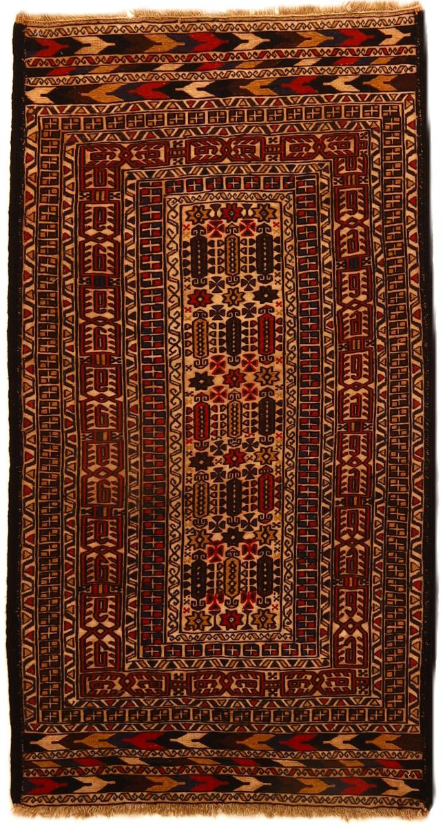 Persisk teppe Kelim Fars 189x75 189x75, Persisk teppe Handwoven 