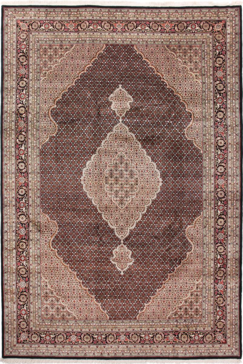 Tapis indien Tabriz Mahi 364x249 364x249, Tapis persan Noué à la main