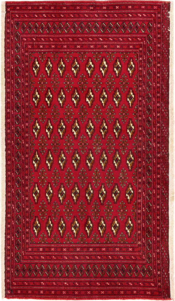 Tapete persa Turcomano 129x69 129x69, Tapete persa Atado à mão