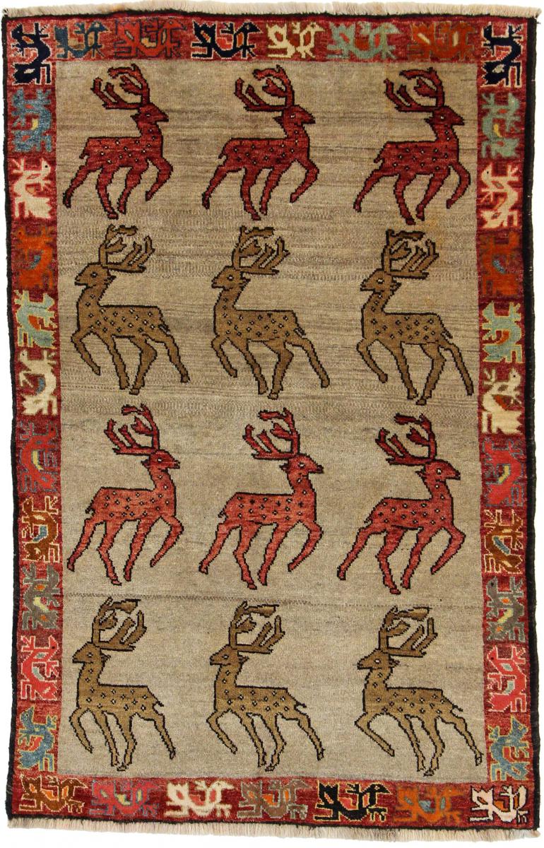 Tapete persa Ghashghai 187x121 187x121, Tapete persa Atado à mão