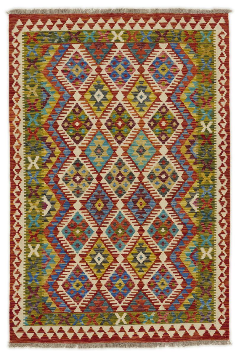 Covor afgan Chilim Afghan 187x123 187x123, Covor persan Lucrate de mână