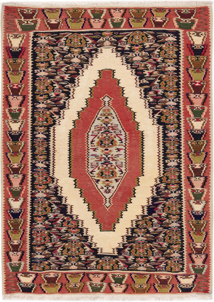 Tapis persan Kilim Senneh 99x75 99x75, Tapis persan Noué à la main