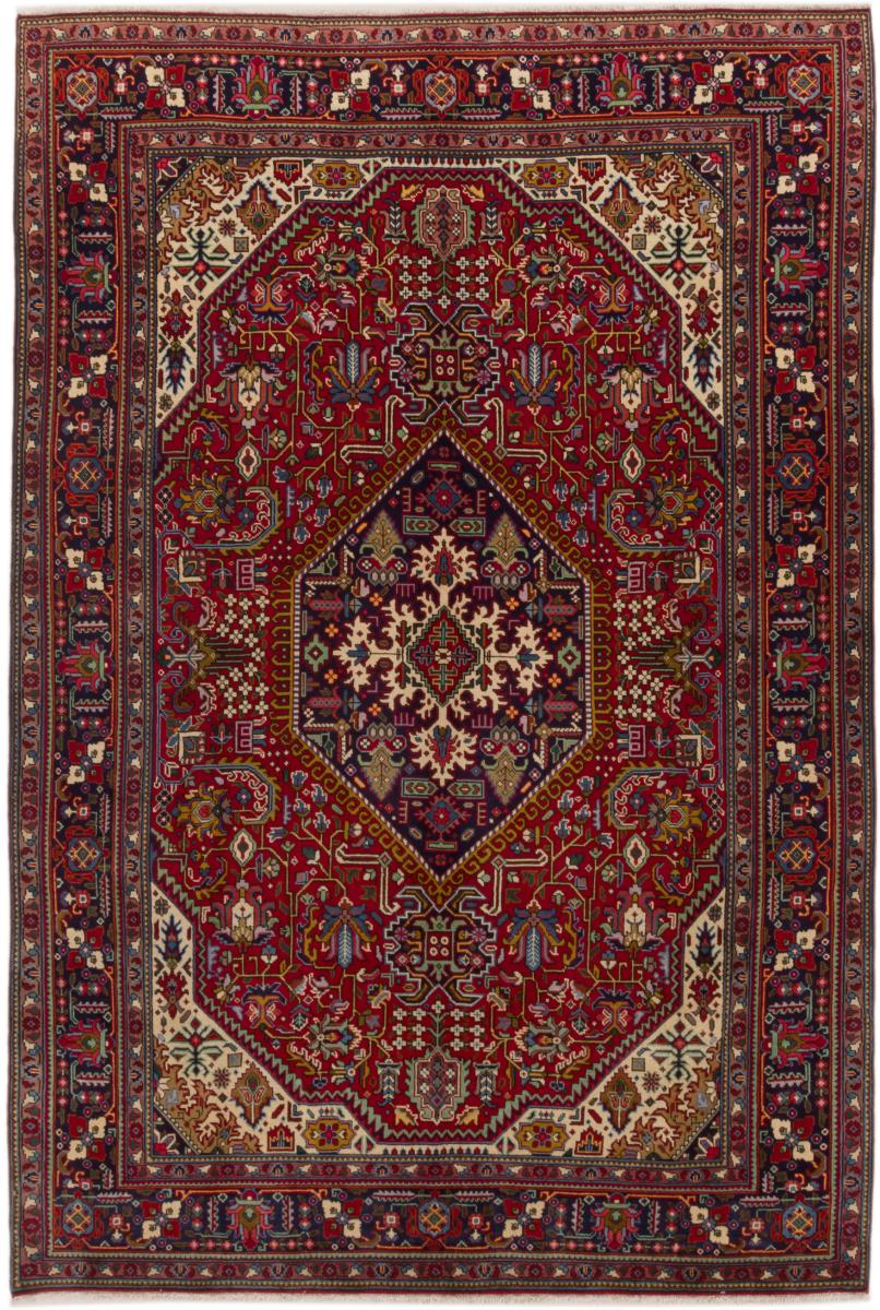 Tapete persa Tabriz 291x201 291x201, Tapete persa Atado à mão