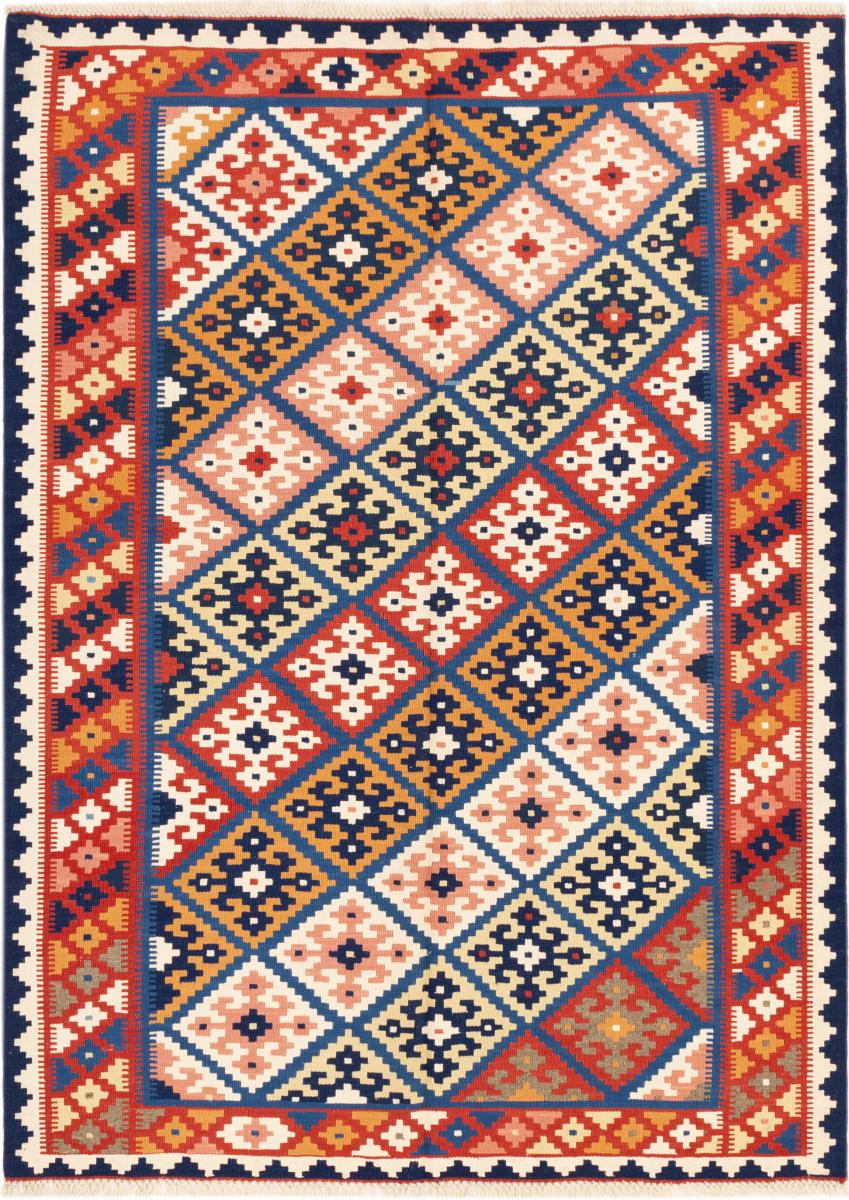 Tapis persan Kilim Fars Ghashghai 211x155 211x155, Tapis persan Tissé à la main