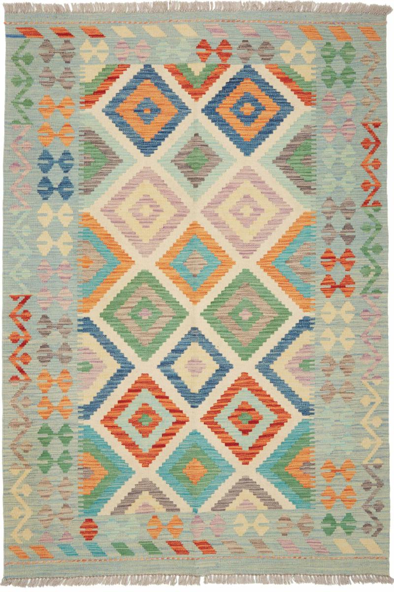 Tapete afegão Kilim Afegão 185x119 185x119, Tapete persa Tecido à mão