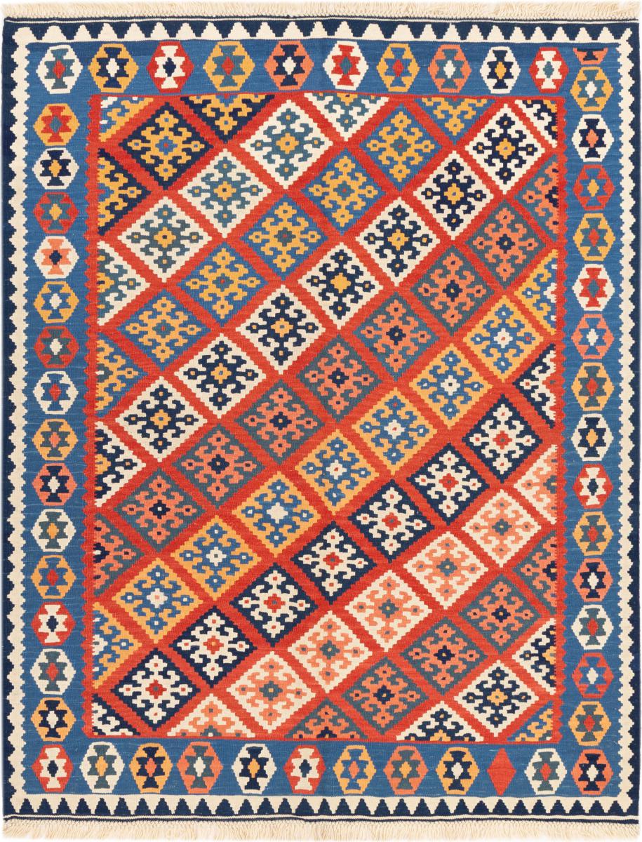 Tappeto persiano Kilim Fars Ghashghai 197x157 197x157, Tappeto persiano Tessuto a mano