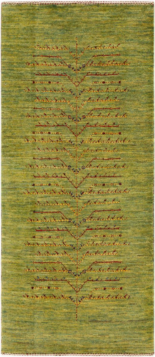 Tapis persan Persan Gabbeh Loribaft Atelier 145x64 145x64, Tapis persan Noué à la main