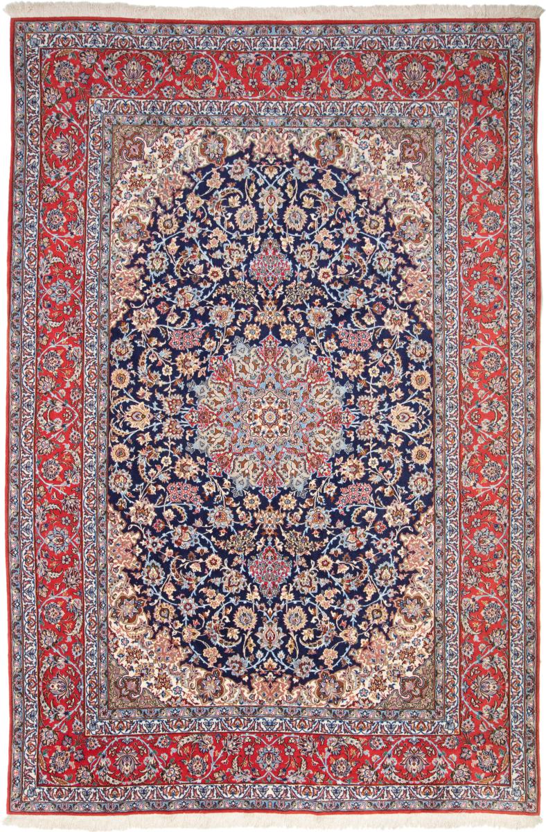 Tapete persa Isfahan Fio de Seda 309x201 309x201, Tapete persa Atado à mão