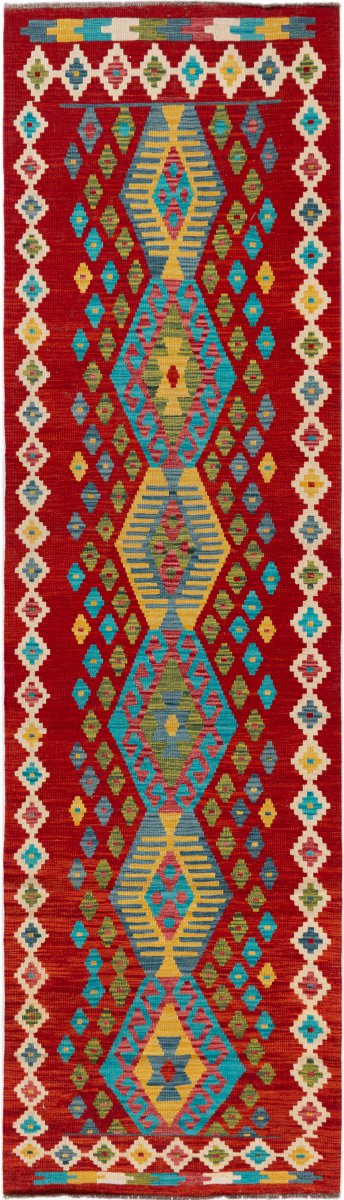 Afghanischer Teppich Kelim Afghan 322x89 322x89, Perserteppich Handgewebt