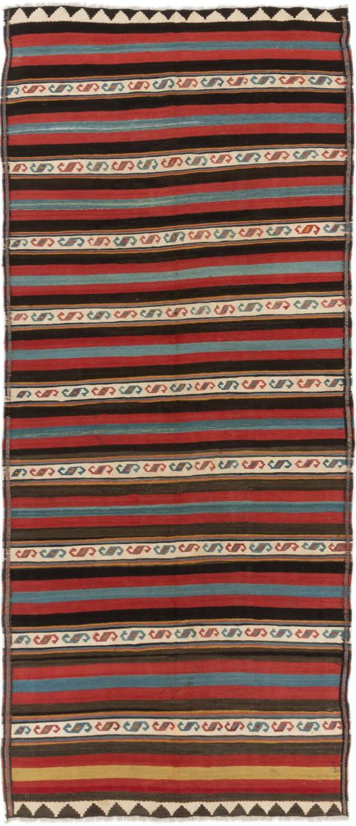 Tapete persa Kilim Fars Velho 349x148 349x148, Tapete persa Tecido à mão