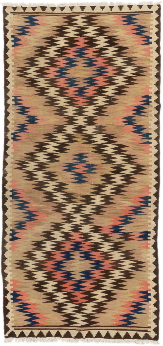 Tapete persa Kilim Fars Velho 267x123 267x123, Tapete persa Tecido à mão