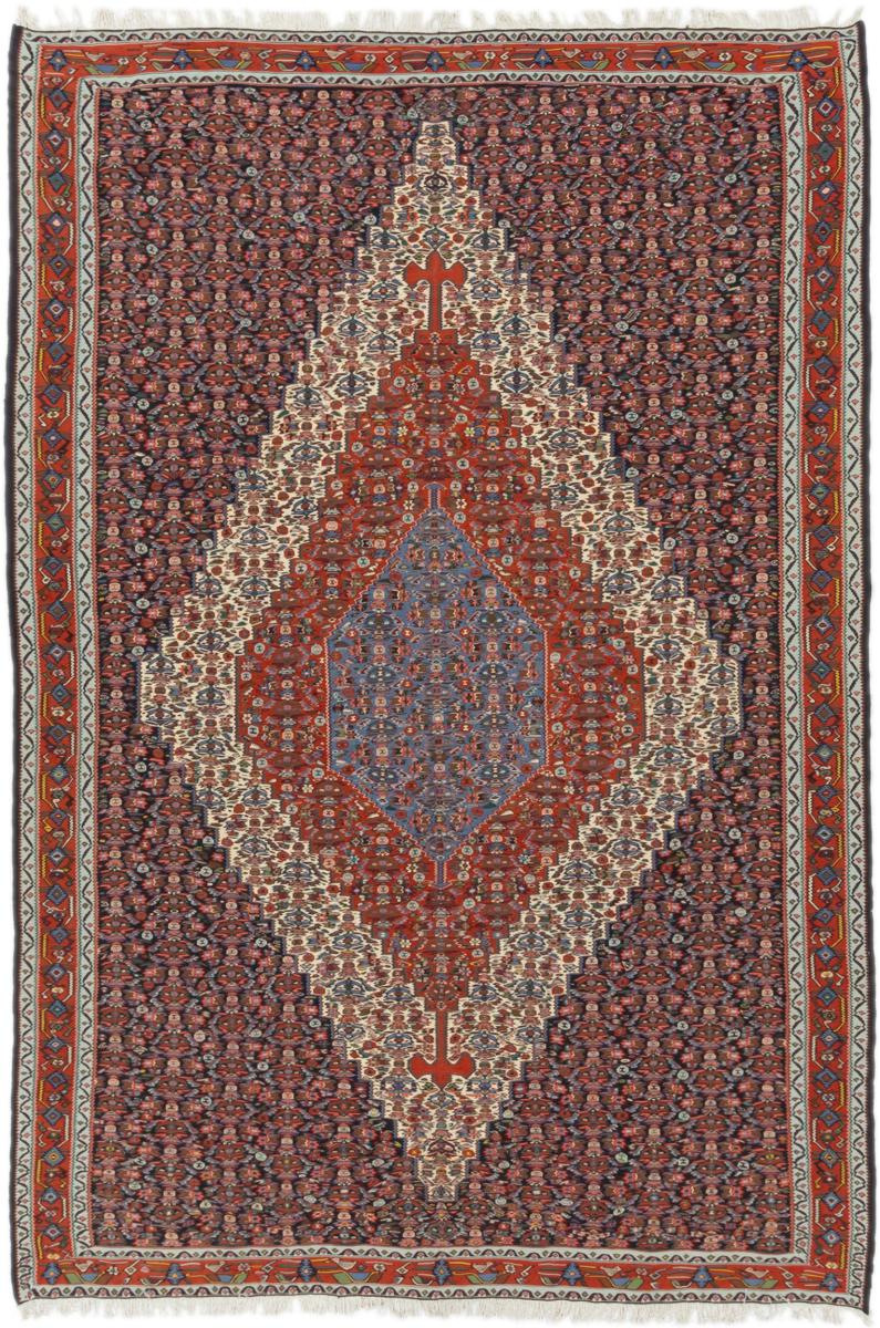 Tapete persa Kilim Fars Senneh 305x206 305x206, Tapete persa Atado à mão