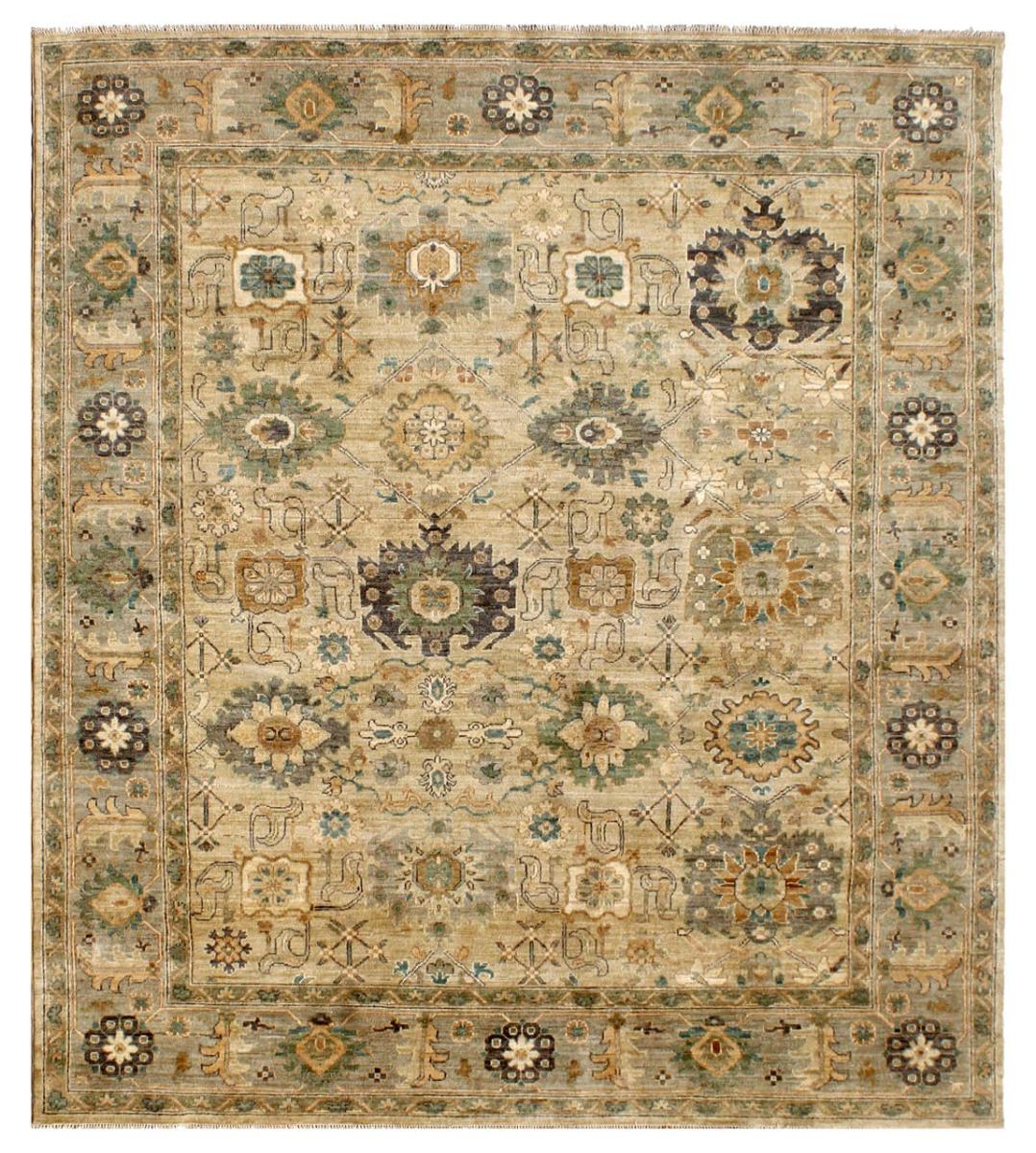 Tapis afghan Usak Ozbeki 301x245 301x245, Tapis persan Noué à la main
