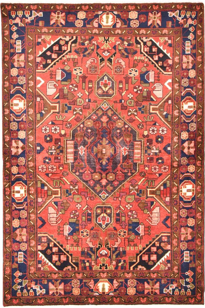 Persisk tæppe Borojerd 204x136 204x136, Persisk tæppe Knyttet i hånden