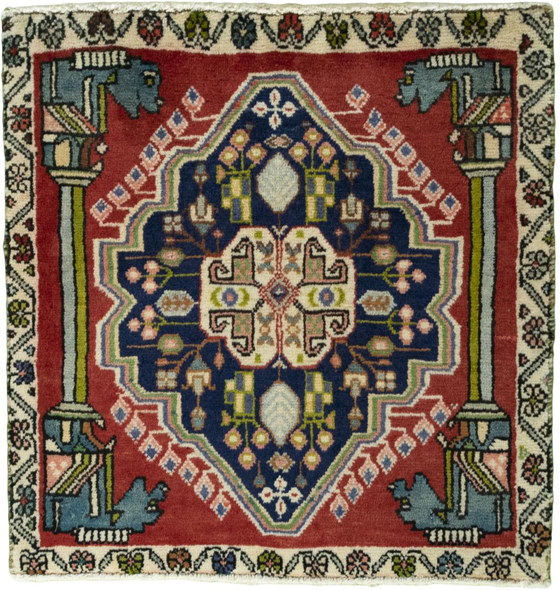 Persian Rug Shiraz 62x61 62x61, Persian Rug Knotted by hand