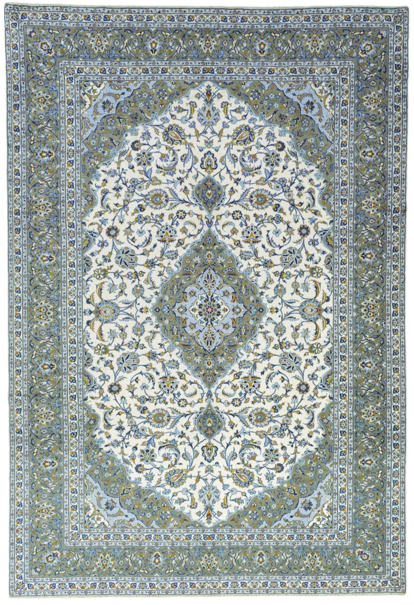 Persian Rug Keshan 13'1"x8'11" 13'1"x8'11", Persian Rug Knotted by hand