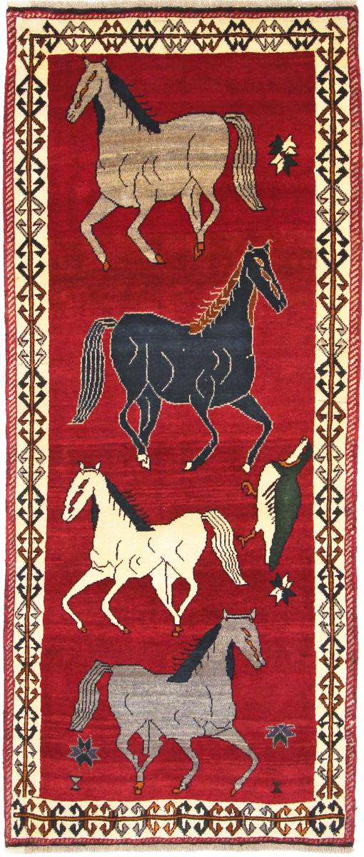 Tapete persa Ghashghai 7'0"x2'11" 7'0"x2'11", Tapete persa Atado à mão