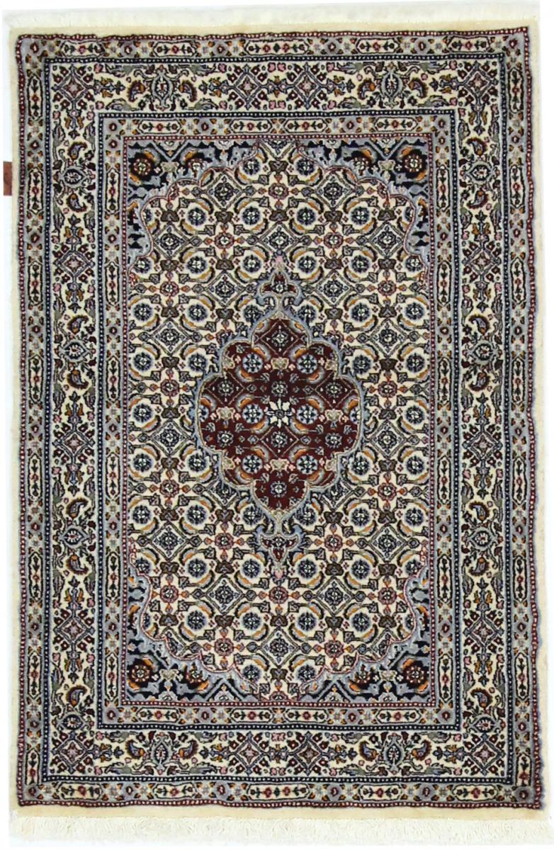 Persian Rug Moud 3'10"x2'7" 3'10"x2'7", Persian Rug Knotted by hand