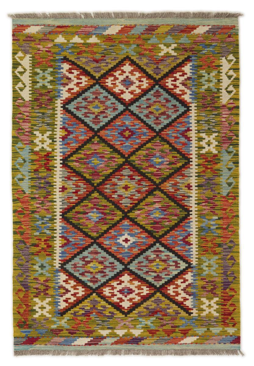 Afghanischer Teppich Kelim Afghan 147x101 147x101, Perserteppich Handgewebt