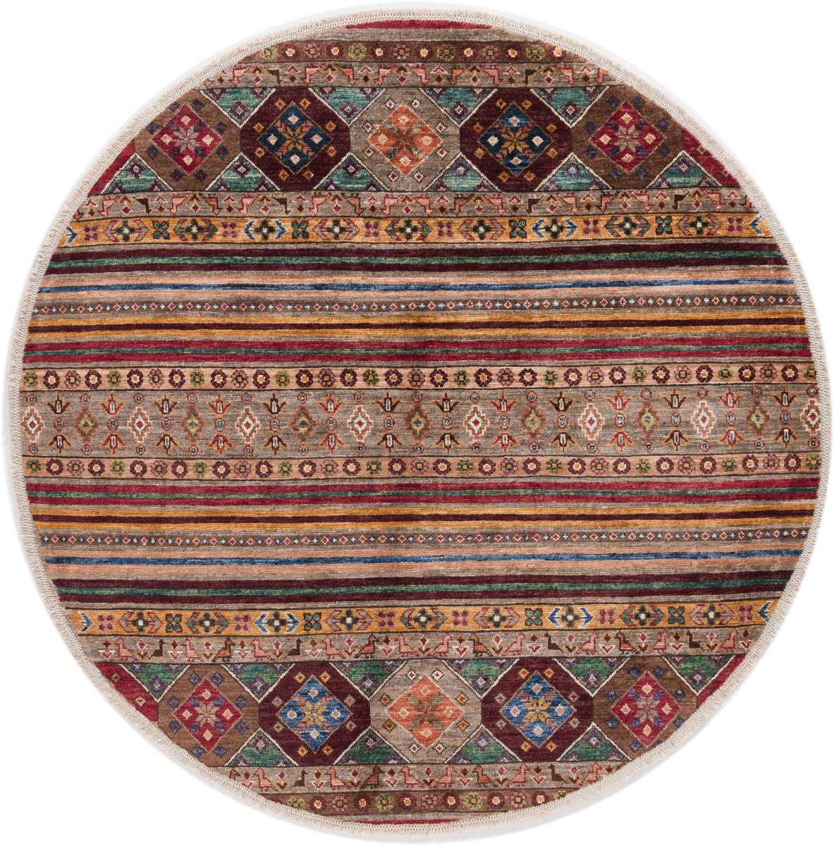 Afghaans tapijt Arijana Shaal 147x146 147x146, Perzisch tapijt Handgeknoopte