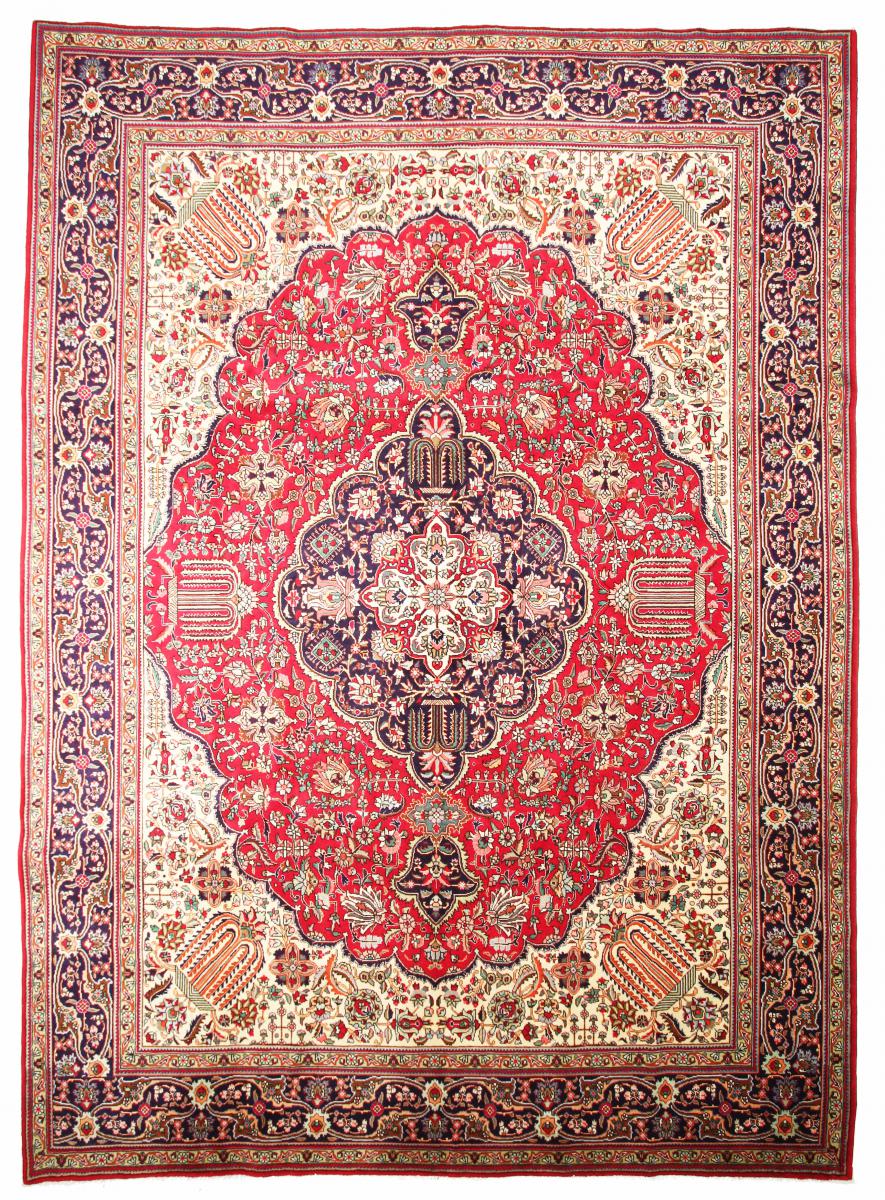 Tapete persa Tabriz 411x303 411x303, Tapete persa Atado à mão