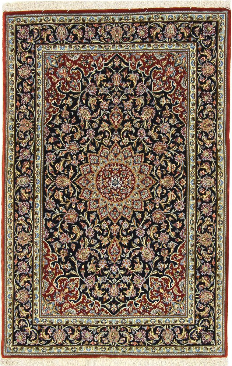 Tapete persa Isfahan Fio de Seda 157x102 157x102, Tapete persa Atado à mão