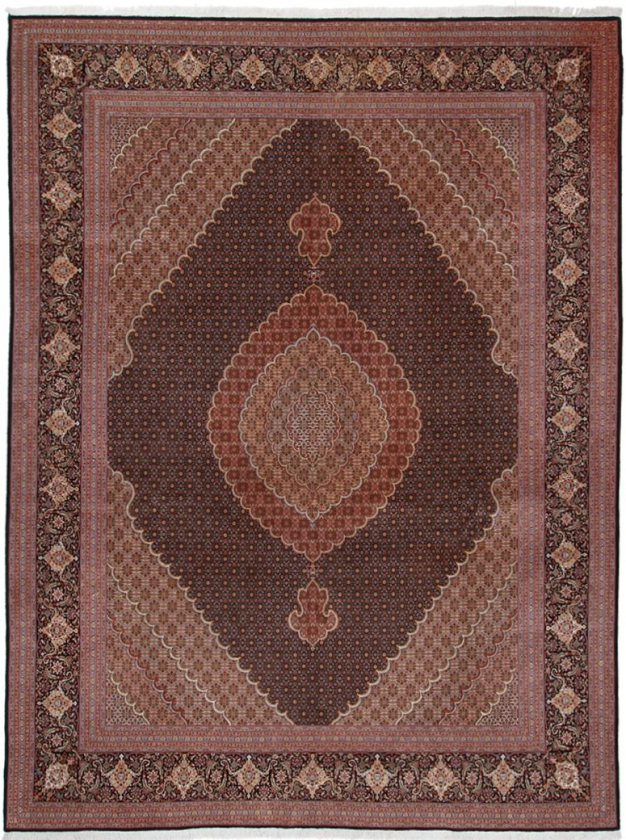 Tapete persa Tabriz 50 Raj 13'0"x9'8" 13'0"x9'8", Tapete persa Atado à mão